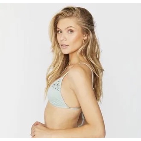 NWT Frankies Bikinis Tanner Top in Sage - Picture 4 of 12